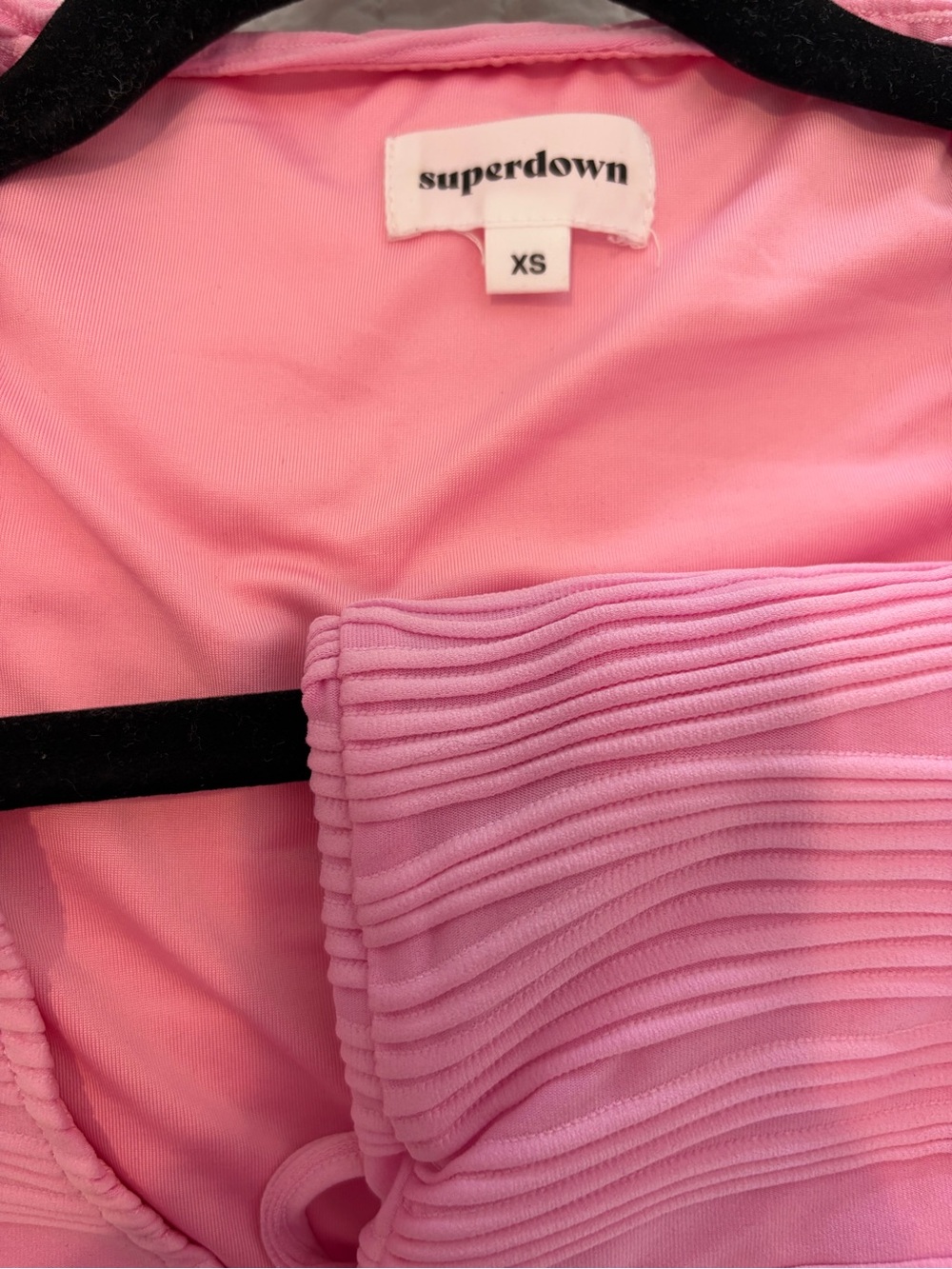 superdown Pink Ribbed Two-Piece Set - Picture 4 of 4